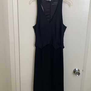 Club Monaco black tuxedo style dress
